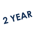 AJ Nehlig 2 Year Warranty guarantee - white